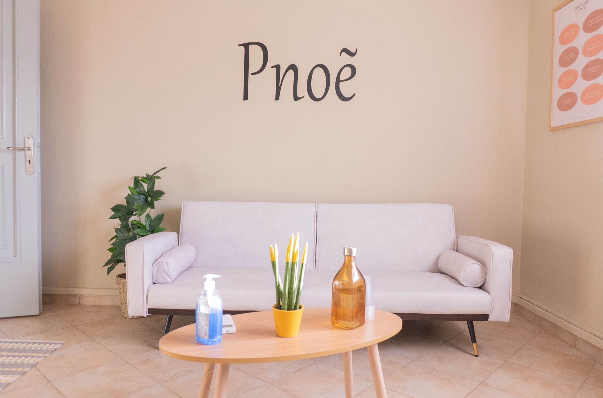 We created PNOE as a space of care, safety, and connection, where every person can feel heard and understood